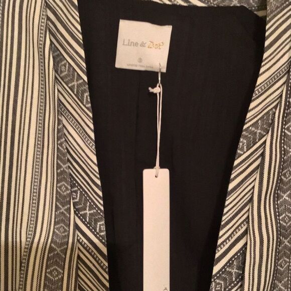 Line & Dot NWT Striped Gray Women's Blazer - Picture 4 of 7